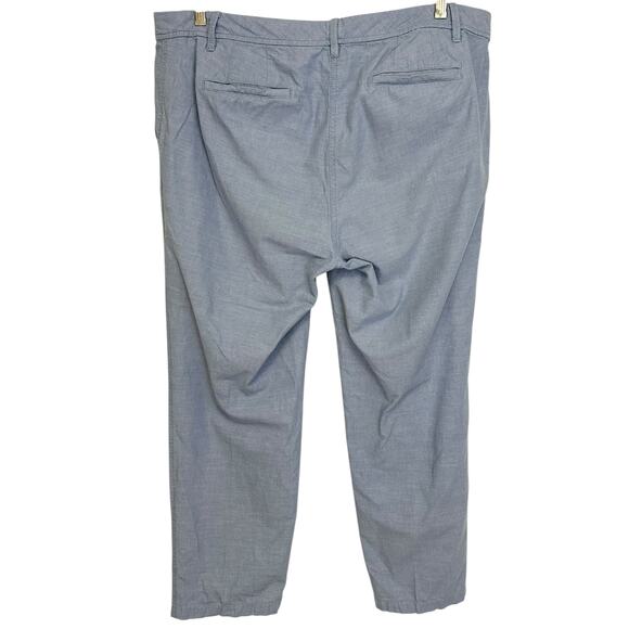 Talbots Relaxed Chino Pants Classic Chambray Blue Plus Size 16W - Picture 6 of 8
